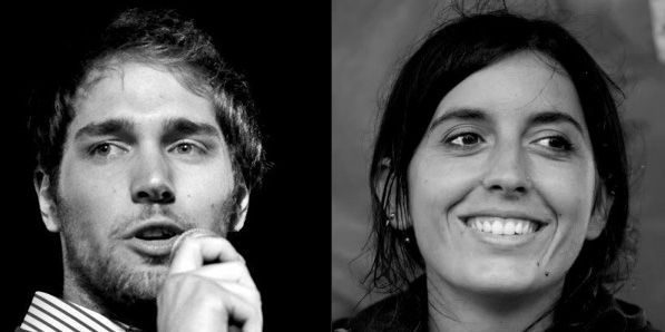 Federico Costamagna e Fabiana Dadone del Movimento 5 Stelle a Mondovì