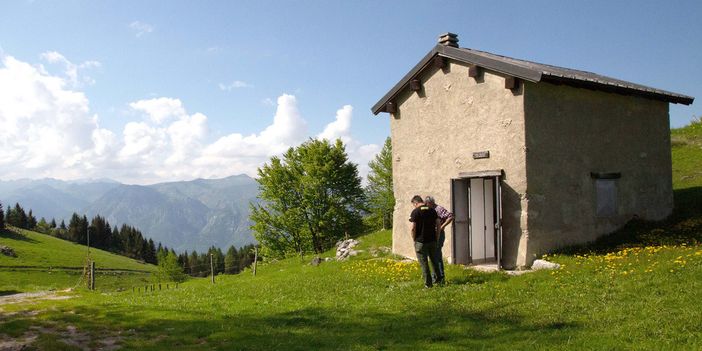 Transumanza con le pecore sambucane del pastore dell’Arpione