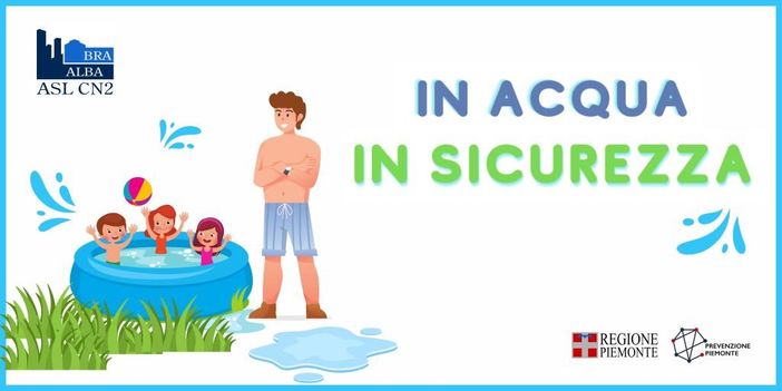 In acqua in sicurezza seguendo i consigli del Dipartimento di Prevenzione dell'Asl Cn2