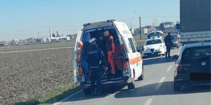 Incidente sulla Saluzzo-Savigliano: un'auto esce di strada