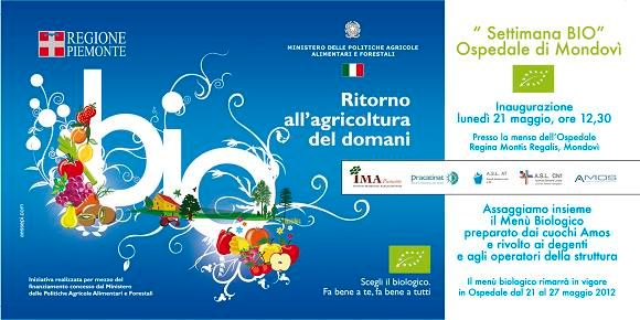 Dal 21 al 27 maggio settimana biologica Amos all’Ospedale di Mondovì Dal 21 al 27 maggio settimana biologica Amos all’Ospedale di Mondovì