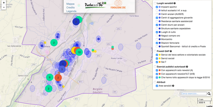 Quante slot e vlt sono presenti tra le "sette sorelle" della Granda? E' online la mappa interattiva di "Punta su di te 2.0" Quante slot e vlt sono presenti tra le "sette sorelle" della Granda? E' online la mappa interattiva di "Punta su di te 2.0"