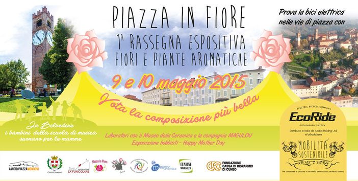 “Piazza in Fiore” a Mondovì per la “Festa della Mamma”