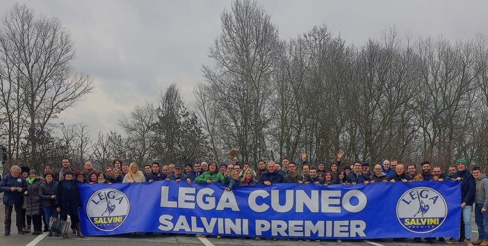 Anche una delegazione cuneese alla manifestazione della Lega a Milano