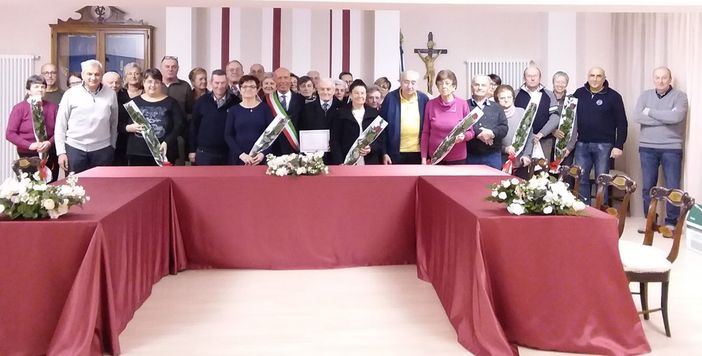 Venasca, festeggiati gli anniversari di matrimoni