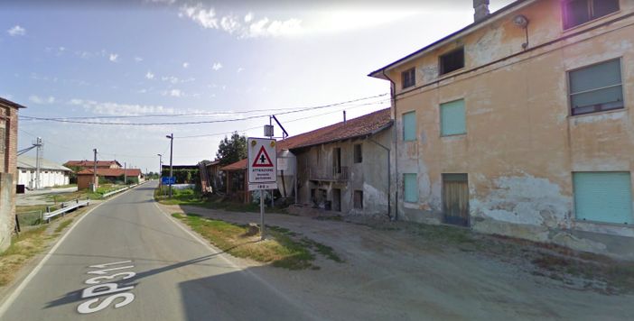 L'incrocio pericoloso a Tetti Pesio - foto da Googlemaps L'incrocio pericoloso a Tetti Pesio - foto da Googlemaps