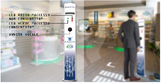 Un TOTEM innovativo per la misurazione della temperatura corporea Un TOTEM innovativo per la misurazione della temperatura corporea