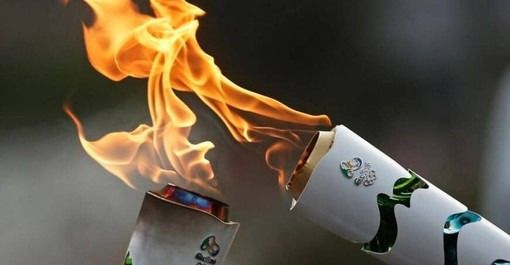 Fiamma olimpica, immagine di repertorio