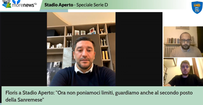 Calcio. Bra, a Stadio Aperto ospite mister Roberto Floris: "Non poniamoci limiti, guardiamo anche al secondo posto della Sanremese" (VIDEO)