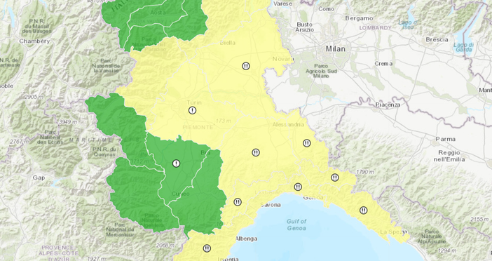 Nuova allerta gialla per forti temporali attesi sulle valli Belbo e Bormida