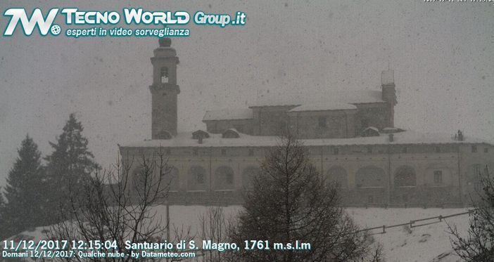 Lo spettacolo della neve catturato dalle webcam della provincia di Cuneo