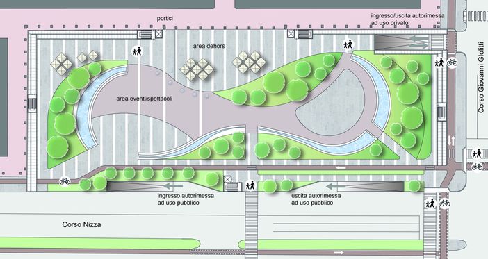 La slide presentata in commissione consiliare a Cuneo