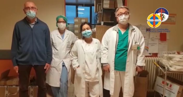 "Grazie per la generosità che ci sta travolgendo": il videomessaggio dell'ospedale Santa Croce e Carle di Cuneo