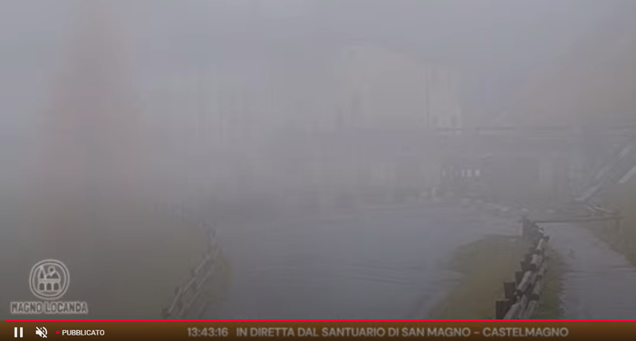 Immagine estratta dalla diretta su i-gate.it dal Santuario di Castelmagno