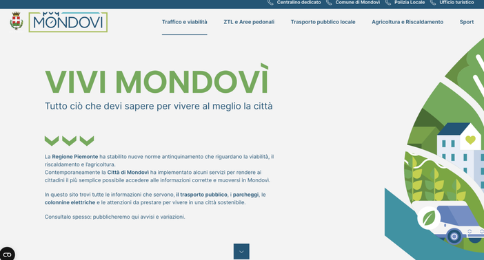 "ViviMondovì": online il portale per muoversi in città