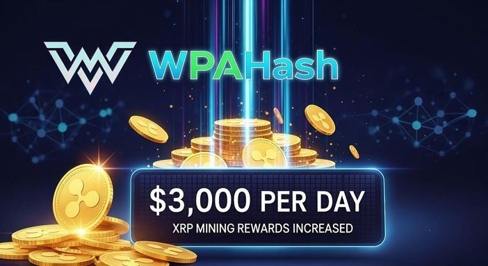 WPAHash aumenta le ricompense del mining di XRP (Ripple) a $ 3.000 al giorno