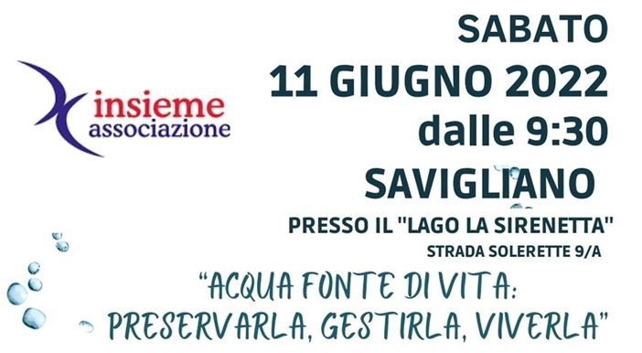 Sabato 11 giugno appuntamento a Savigliano: si parla di acqua! Sabato 11 giugno appuntamento a Savigliano: si parla di acqua!