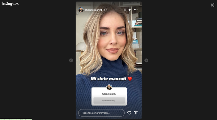 Il post pubblicato dalla influencer