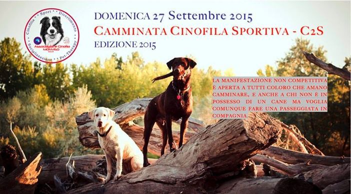 Manta, domenica 27 la Camminata Cinofila Sportiva