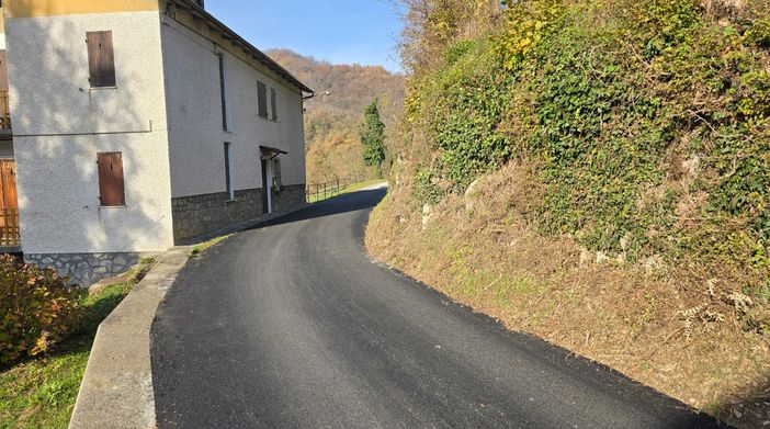 Nuovi asfalti per le strade comunali di Roburent