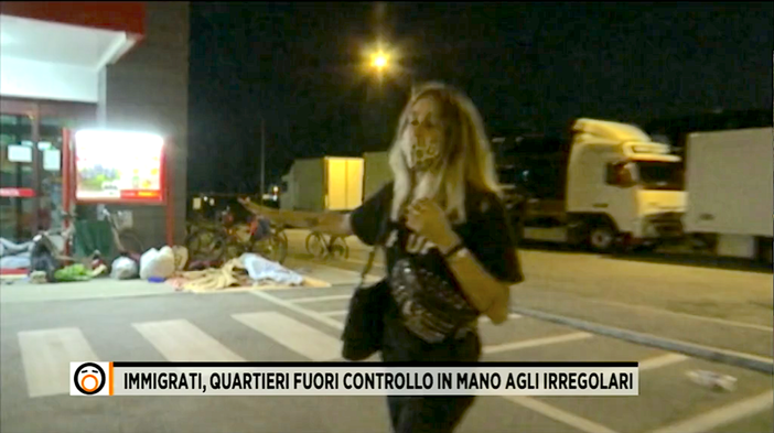 Un frame del servizio di "Fuori dal coro" Un frame del servizio di "Fuori dal coro"