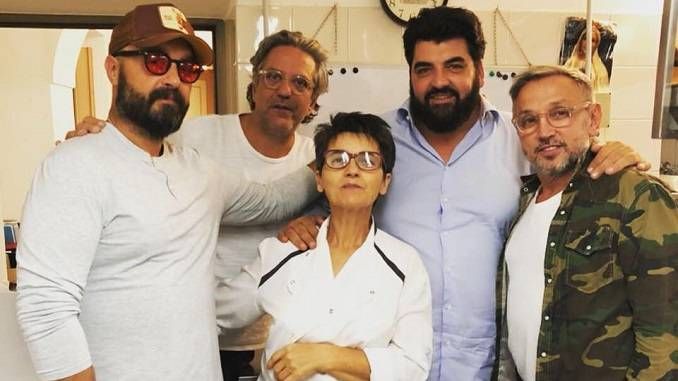 Elide Mollo con i giudici di Masterchef