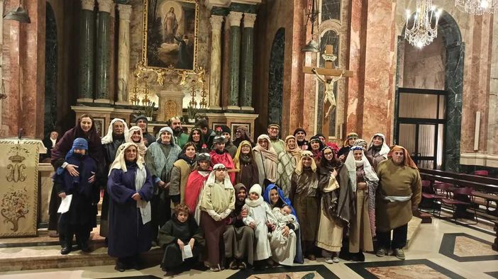 Figuranti del presepe vivente di Bandito (Foto Stefano Tibaldi)