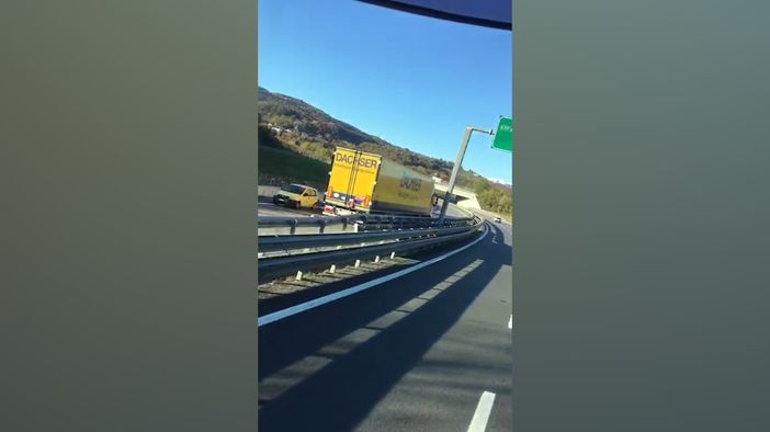 Tir contromano sulla Torino-Savona all'altezza di Ceva [VIDEO]