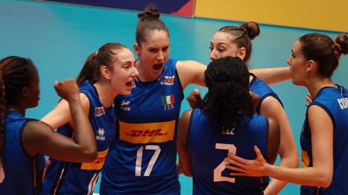 L'Italia under 22 (foto Fipav Puglia)