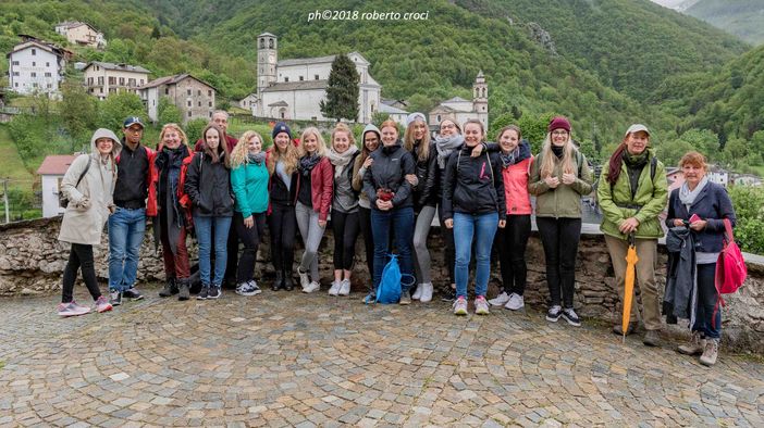 Gli studenti in visita a Pamparato