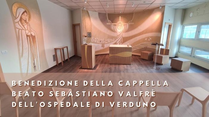 Ospedale di Verduno: il vescovo Brunetti benedice la cappella intitolata al beato Valfrè