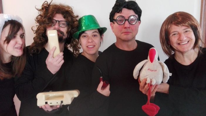 Il cast della Compagnia Primoatto in Buon Compleanno