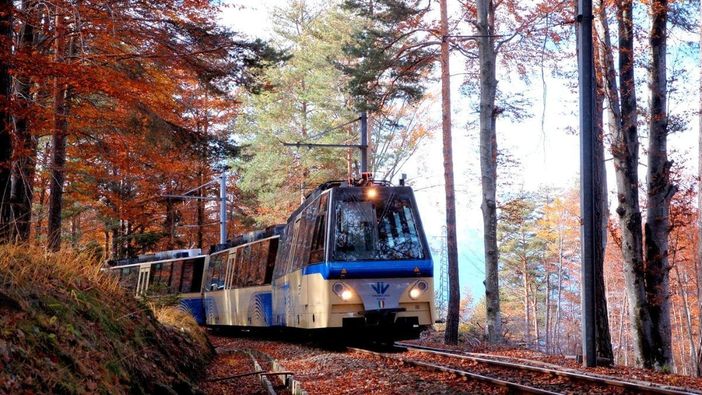In foto il Treno del Foliage In foto il Treno del Foliage