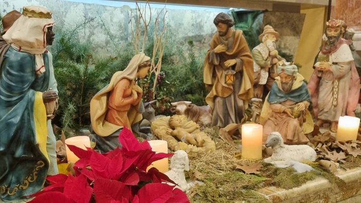 Il presepe allestito nel Santuario nuovo della Madonna dei Fiori a Bra Il presepe allestito nel Santuario nuovo della Madonna dei Fiori a Bra