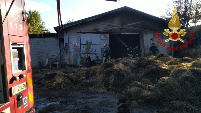 Le operazioni di spegnimento dell'incendio