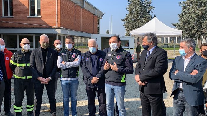 Vaccinazioni dei volontari alla Protezione Civile di Fossano: l’hub rimarrà a disposizione dei medici di base (FOTO e VIDEO)