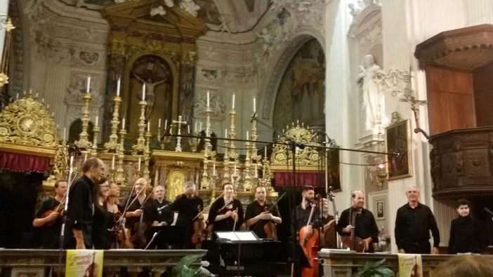 A Crissolo, per il Concerto d'Estate, esibizione dell'orchestra "Gli Armonici di Bra"