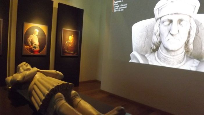 La sala dedicata a Ludovico II nel nuovo museo della Civiltà Cavalleresca La sala dedicata a Ludovico II nel nuovo museo della Civiltà Cavalleresca