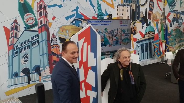 La firma di Nespolo per il nuovo simbolo della Regione: tutto il Piemonte nei suoi luoghi simbolo [FOTO]