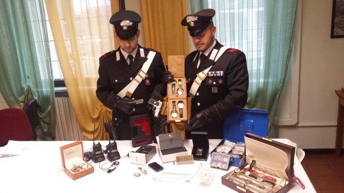 La refurtiva recuperata dai Carabinieri