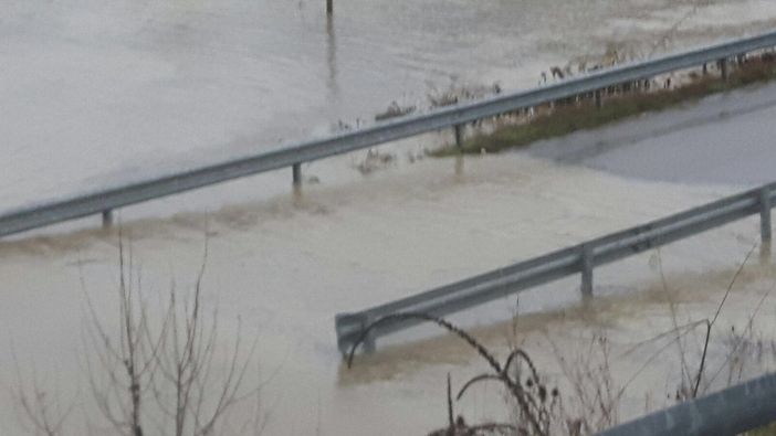 Il Tanaro stamattina ad Alba