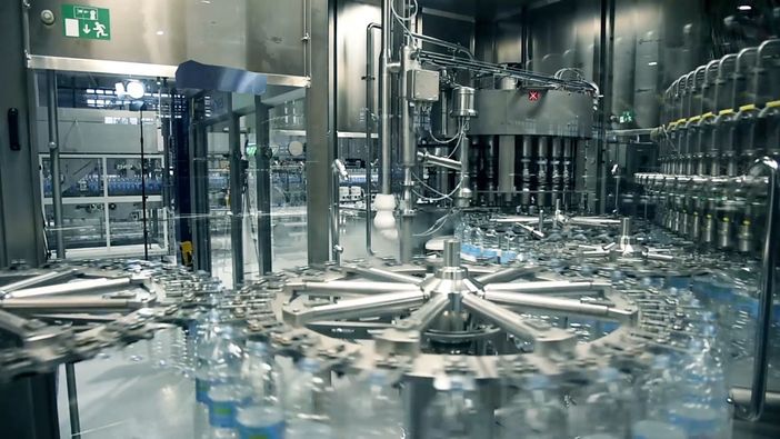 Gli impianti di imbottigliamento di Acqua Sant'Anna