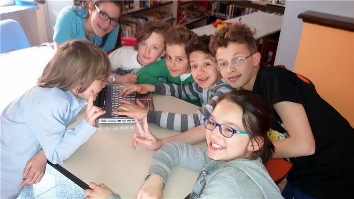 Il Consiglio Comunale dei ragazzi di Rifreddo al raduno di Novara del 9 aprile