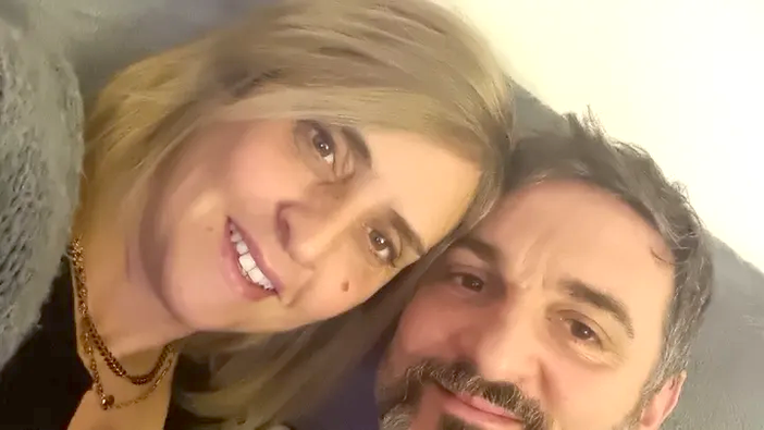 Uno scatto felice di Giusi col marito Agostino