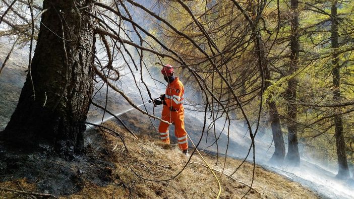 L'incendio a Casteldelfino - Foto di repertorio