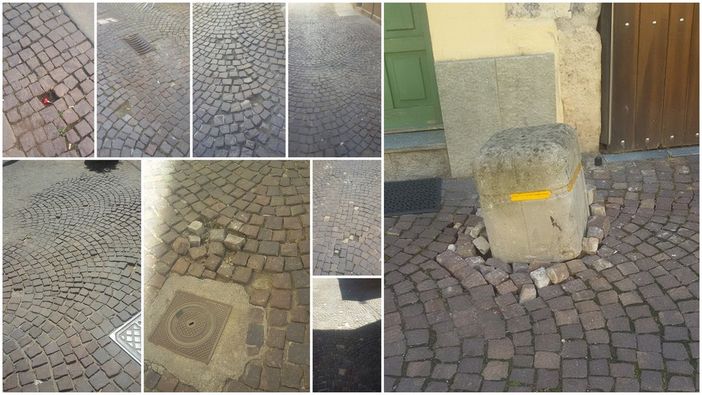 Immagini delle vie laterali rispetto a Via Roma