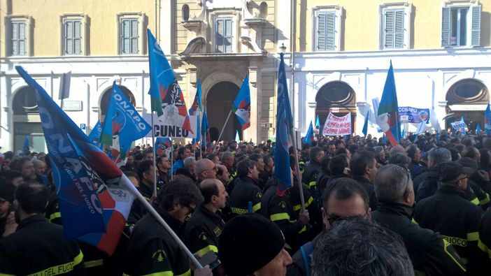 La protesta a Roma