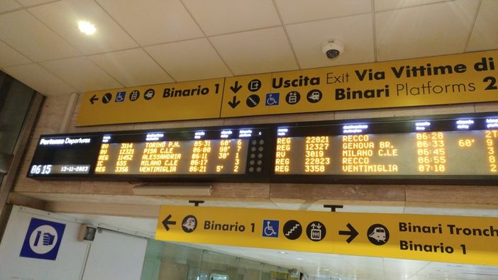 Sospesa la circolazione dei treni tra San Giuseppe di Cairo e Savona per guasto elettrico Sospesa la circolazione dei treni tra San Giuseppe di Cairo e Savona per guasto elettrico
