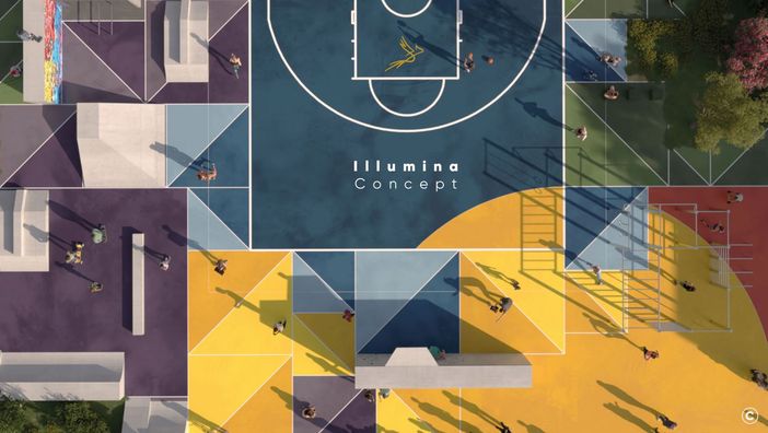 In allegato: esempi di playground secondo il concept progettuale di “Sport illumina”
