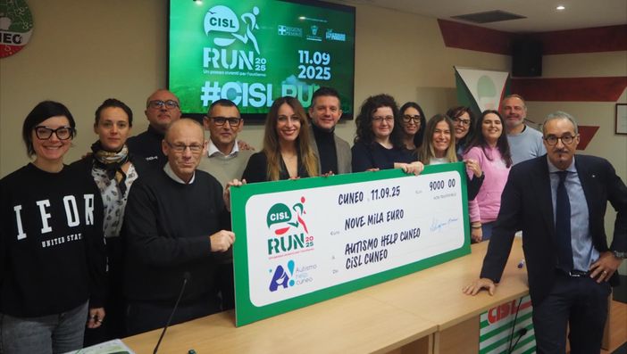 CISL Run: devoluti 9.000 euro all’associazione Autismo Help Cuneo CISL Run: devoluti 9.000 euro all’associazione Autismo Help Cuneo